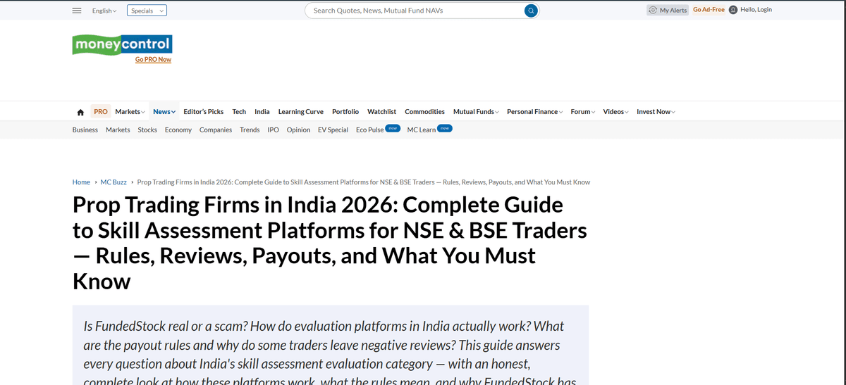 Moneycontrol Article Feature